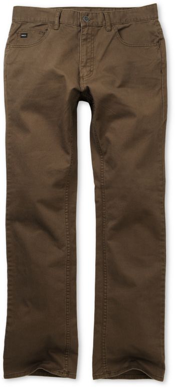 RVCA Romero Brown Stretch Twill Pants