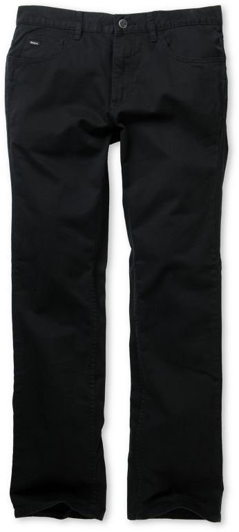 RVCA Romero Black Stretch Twill Chino Pants