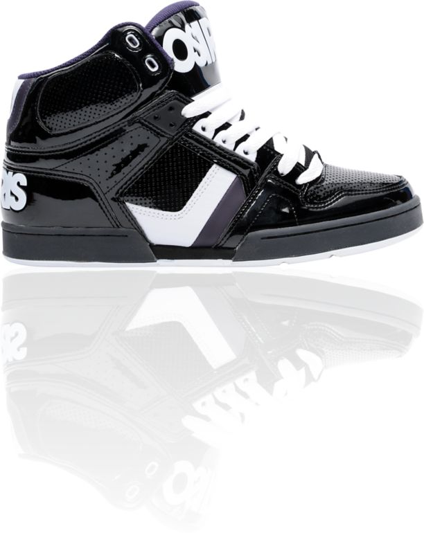Osiris NYC 83 Black, Purple, & White Skate Shoe