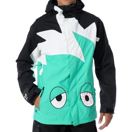 686 Operation Snaggletooth 8K Black 2012 Guys Snowboard Jacket