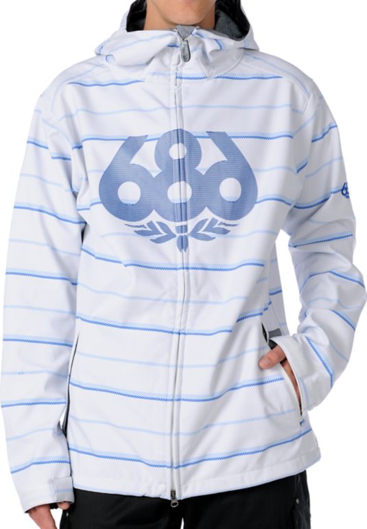 686 Tag 10K White 2012 Guys Snowboard Jacket