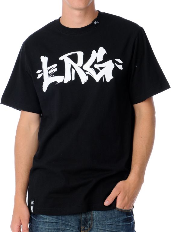 LRG Final Stroke Guys Black Tee Shirt