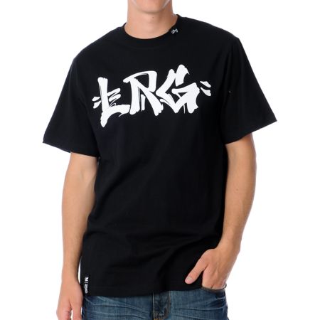 LRG Final Stroke Guys Black Tee Shirt