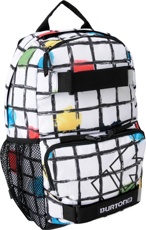 Burton Treble Yell White Watercolor Square Girls Snow Backpack