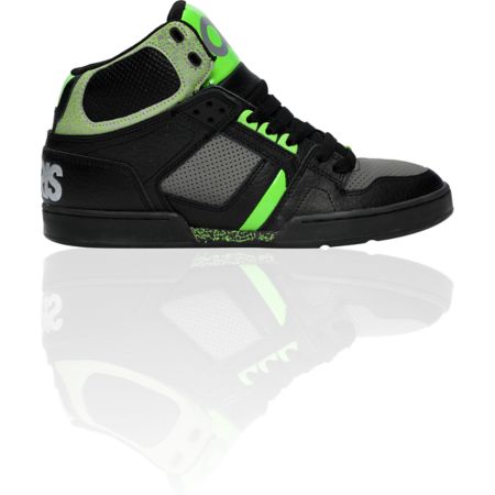 Osiris NYC 83 Black, Charcoal, & Green Shoe