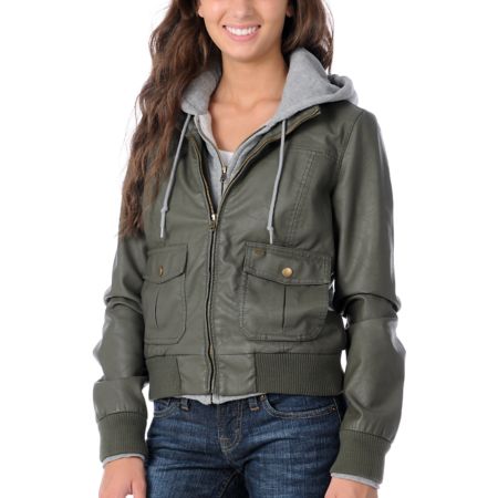 Obey Jealous Lover Olive Bomber Jacket 