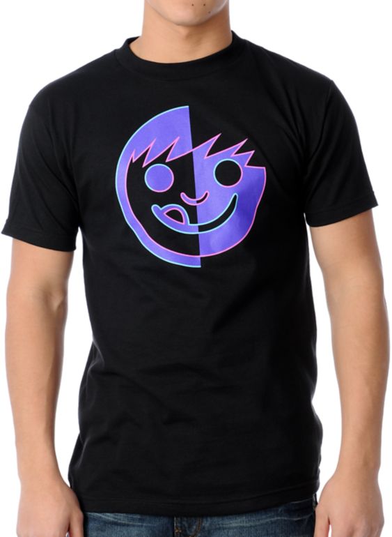 Neff Fractal Black Tee Shirt