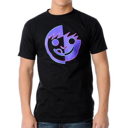 Neff Fractal Black Tee Shirt