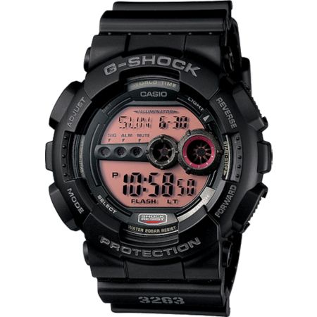 G-Shock GD100MS-1 Classic Black Watch