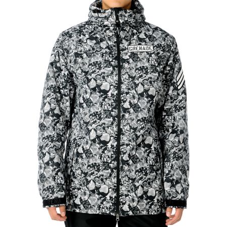 Grenade Shrapnel 10K Black 2012 Guys Snowboard Jacket