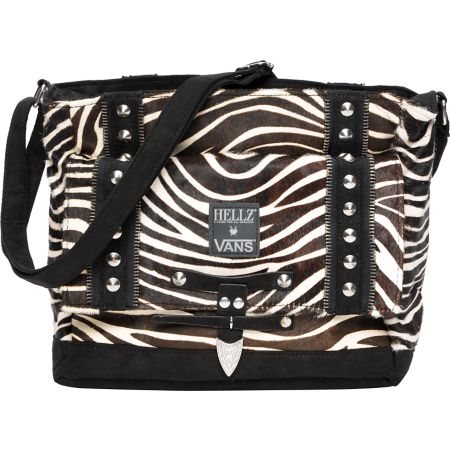 Vans X Hellz Girls White & Black Zebra Purse