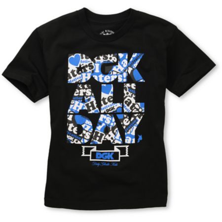 DGK Boys Haters Collage Black Tee Shirt