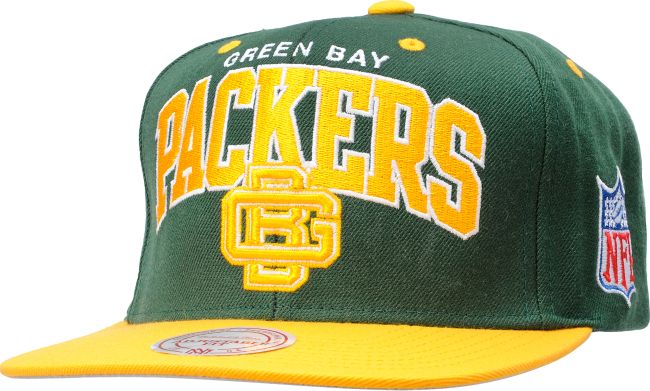 NFL Green Bay Packers Mitchell & Ness Arch Snapback Hat