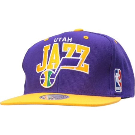 NBA Mitchell and Ness Utah Jazz Arch Snapback Hat