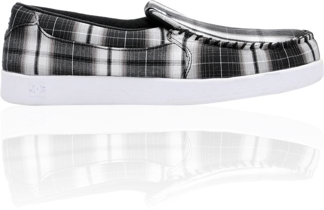 DC Villain TX Black Plaid Slippers