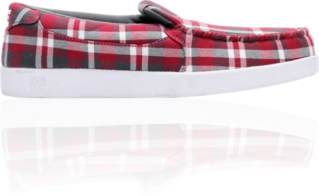 DC Villain TX Red Plaid Slipper