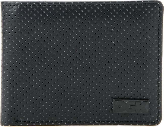 DGK Black Out Perforated Black Bi-Fold Wallet