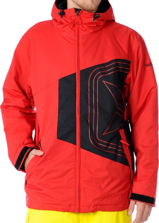 Sessions 2012 Truth 10K Red Snowboard Jacket