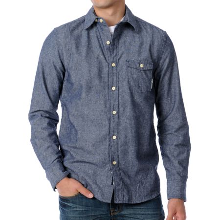 The Hundreds Compass Blue Long Sleeve Woven