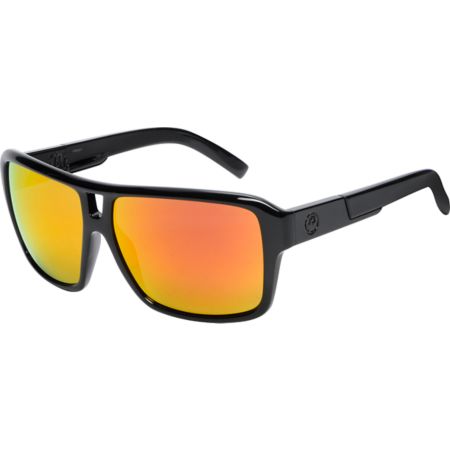 Dragon The Jam Jet Black & Red Ionized Sunglasses