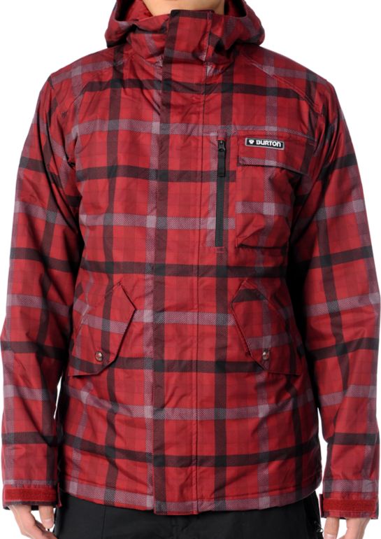 Burton Such A Deal 10K Red 2012 Guys Snowboard Jacket