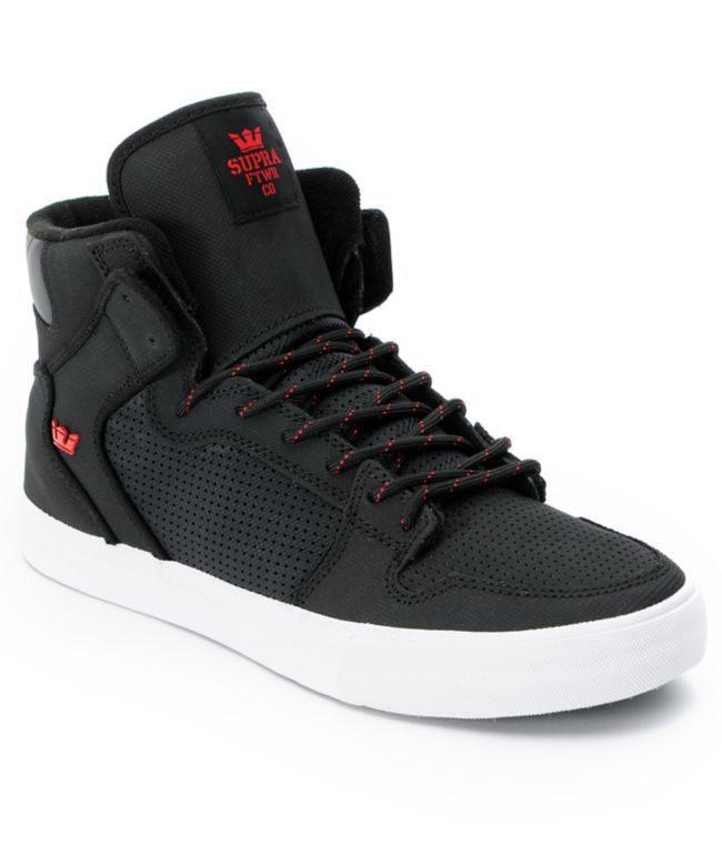 Supra Vaider Black & Red Raptor TUF Shoe