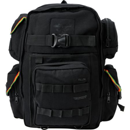 Fallen Thomas Black & Rasta Skate Backpack