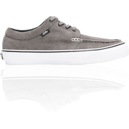 Vans 106 Moc Pewter Suede & White Skate Shoe