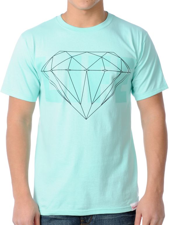 Diamond Supply Life Diamond Blue Tee Shirt