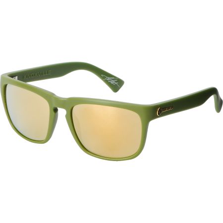 Electric Knoxville Army Green & Gold Chrome Sunglasses
