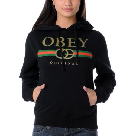 Obey Bootleg Black Pullover Hoodie