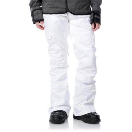 Burton Girls 2012 Indulgence White 10K Snowboard Pants