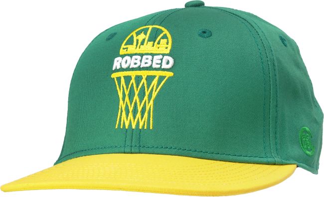 Causual Industrees Robbed Green Snapback Hat