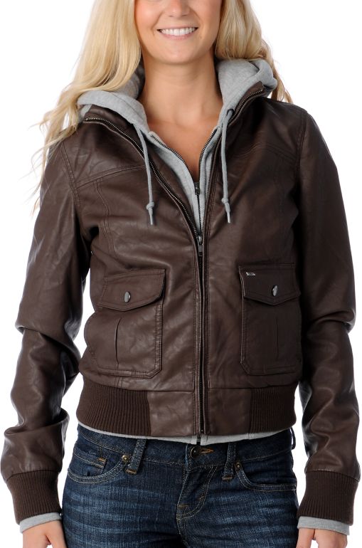 Obey Jealous Lover Brown Bomber Jacket