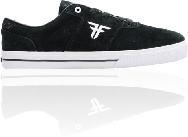 Fallen Victory Black & White Suede Skate Shoe