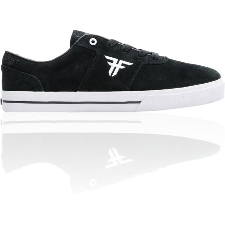 Fallen Victory Black & White Suede Skate Shoe