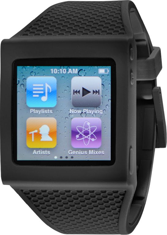 Hex iPod Nano Black Watch Band