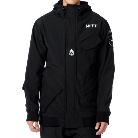 Neff Assault 10K Black 2012 Technical Softshell Guys Snowboard Jacket