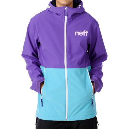 Neff Daily 10K Purple & Teal 2012 Technical Softshell Guys Snowboard Jacket