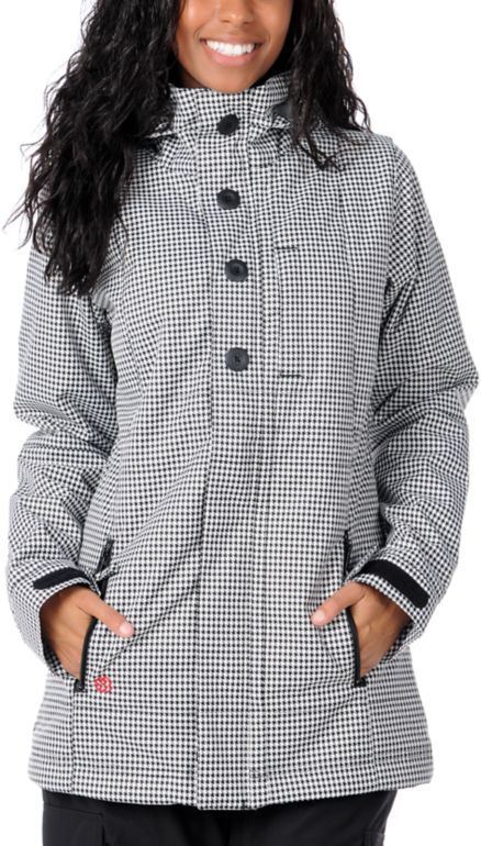 Special Blend True 2012 Black & White 10K Girls Snowboard Jacket
