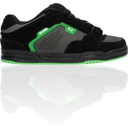 Globe Shoes Scribe Black, Charcoal & Green Skate Shoe