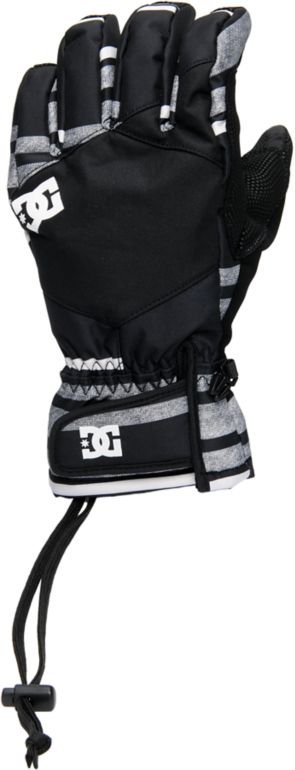 DC Seger 2012 Guys Black & White Striped Gloves