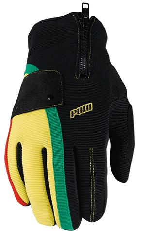 Pow Barker 2012 Rasta 10K Snowboard Gloves