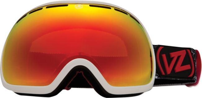 Von Zipper Fishbowl 2012 White Gloss Fire Chrome Goggles