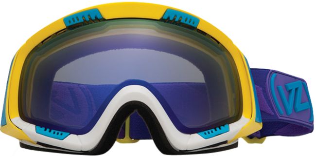 Von Zipper Feenom 2012 Color Blok Yellow Snowboard Goggles
