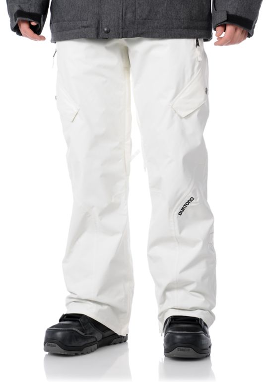 Burton 2012 Smuggler 10K White Snowboard Pants