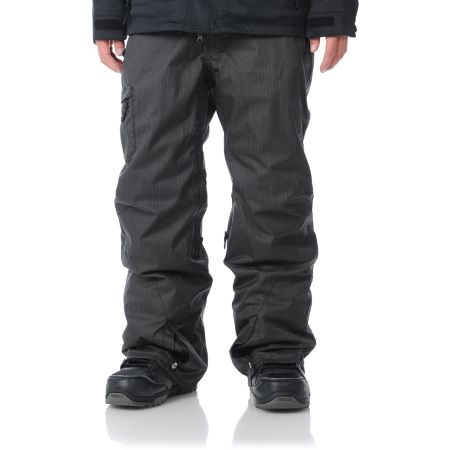 686 Reserved Resist 10K Black Dual Pinstripe Snowboard Pants