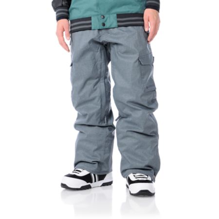 686 Mannual Infinity 10K Gunmetal Check 2012 Guys Snowboard Pants