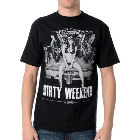 Unit Dirty Weekend Black Tee Shirt