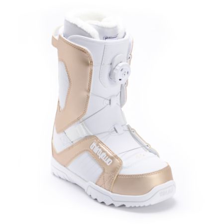 Thirtytwo STW BOA White & Gold 2012 Girls Snowboard Boots